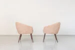 Vintage shell armchairs, Lubuskie Fabryki Mebli Świebodzin, PRL, 1970s