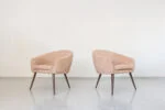 Vintage shell armchairs, Lubuskie Fabryki Mebli Świebodzin, PRL, 1970s