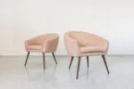 Vintage shell armchairs, Lubuskie Fabryki Mebli Świebodzin, PRL, 1970s