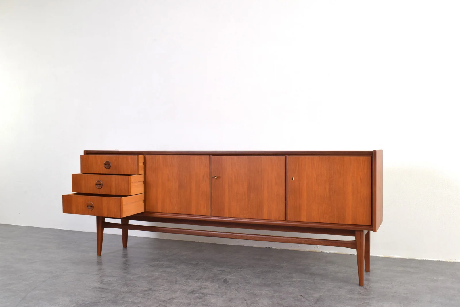 Teak sideboard, Premium model by Bartels, Germany, 1960s