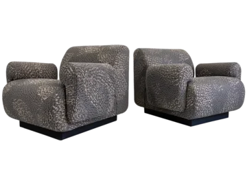 Para foteli modułowych vintage / sofa, proj. Eberhard Geißler, Oelsa, Niemcy, lata 70