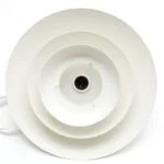 White Scandinavian ceiling lamp, Denmark, 1970s