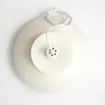 White Scandinavian ceiling lamp, Denmark, 1970s