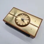 Modernist Table Clock by Weimar Quartz, Germany, 1970s