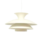 White Scandinavian lamp, Denmark, 1970s