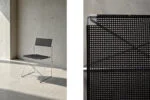 Komplet 4 krzeseł X-line, proj. Niels Jørgen Haugesen dla Hybodan A/S, Dania, lata 70