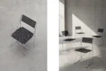 Komplet 4 krzeseł X-line, proj. Niels Jørgen Haugesen dla Hybodan A/S, Dania, lata 70
