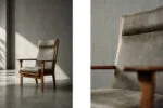 Vintage oak GE 181 A armchair, designed by Hans J. Wegner, Getama, Denmark, 1950s