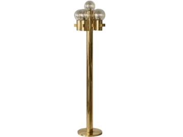 Brass floor lamp model 1892/4, designed by Hans-Agne Jakobsson, Hans-Agne Jakobsson AB, Sweden, 1970s