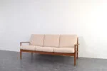 Scandinavian teak sofa designed by Grete Jalk, made by France & Søn, Denmark, 1960s