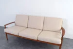 Scandinavian teak sofa designed by Grete Jalk, made by France & Søn, Denmark, 1960s