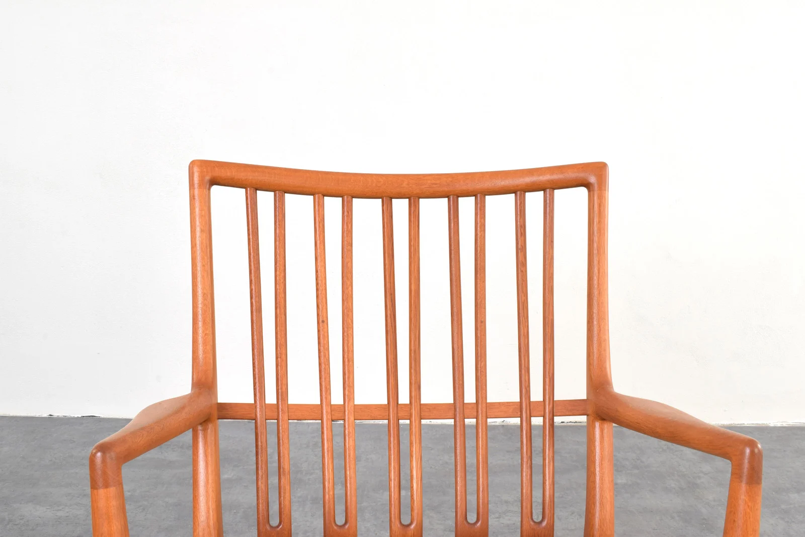 Vintage rocking chair designed by Hans Wegner, manufactured by A/S Mikael Laursen, Denmark, 1950s