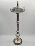 Freestanding Ashtray Made of Nickel-Plated Metal, 1950s