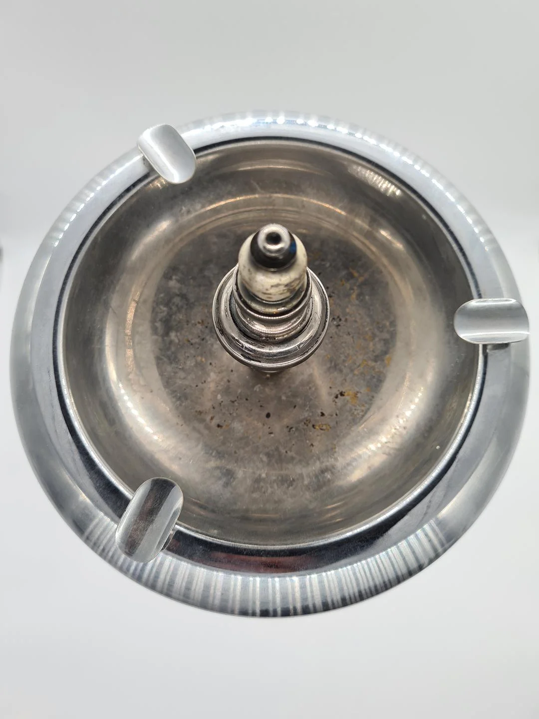 Freestanding Ashtray Made of Nickel-Plated Metal, 1950s