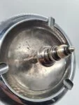 Freestanding Ashtray Made of Nickel-Plated Metal, 1950s