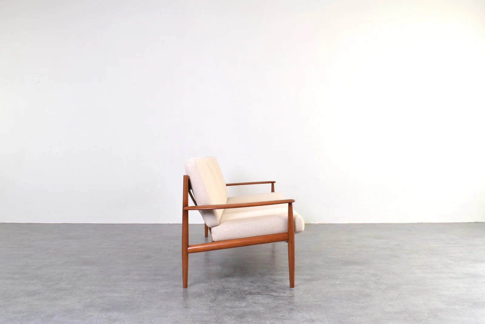 Scandinavian teak sofa designed by Grete Jalk, made by France & Søn, Denmark, 1960s