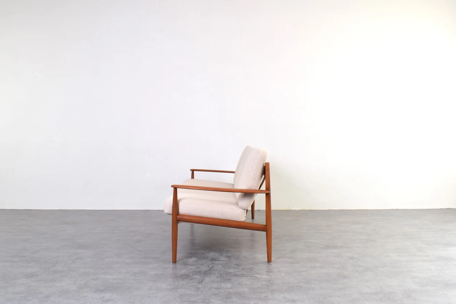 Scandinavian teak sofa designed by Grete Jalk, made by France & Søn, Denmark, 1960s