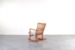 Vintage rocking chair designed by Hans Wegner, manufactured by A/S Mikael Laursen, Denmark, 1950s