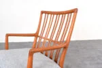 Vintage rocking chair designed by Hans Wegner, manufactured by A/S Mikael Laursen, Denmark, 1950s