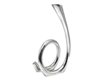 Aluminiowy Świecznik prod. Les Objects, Niderlandy, lata 80