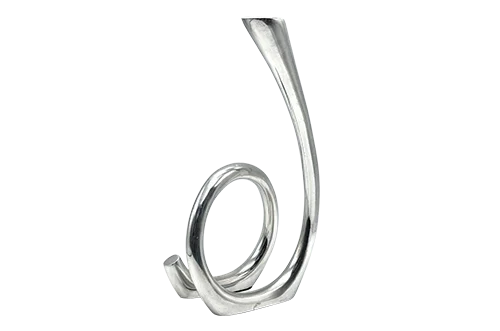 Aluminiowy Świecznik prod. Les Objects, Niderlandy, lata 80