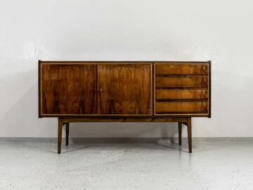 PRL-Era Sideboard, Designed by S. Albracht, Bydgoskie Zakłady Drzewne, Poland, 1972