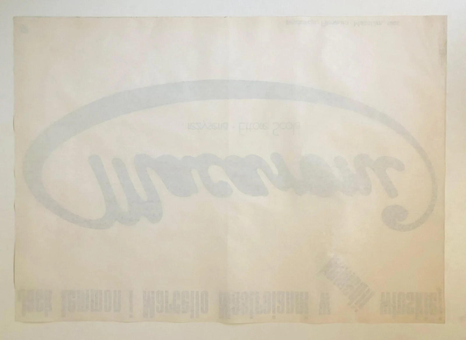 Film poster “Macaroni”, designed by Mieczysław Wasilewski, PRL, 1987