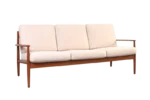 Scandinavian teak sofa designed by Grete Jalk, made by France & Søn, Denmark, 1960s