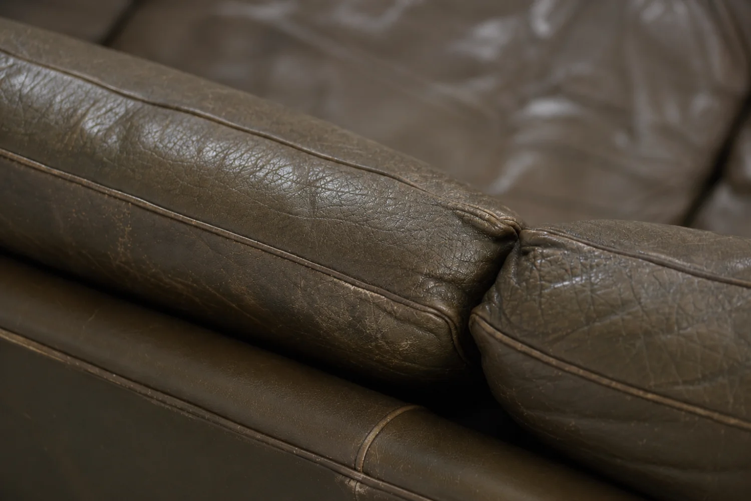 Leather Cromwell sofa, designed by Arne Norell, Sweden, 1960s