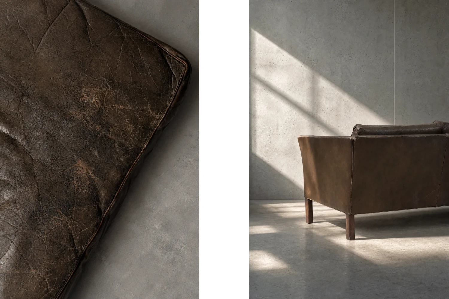 Leather Cromwell sofa, designed by Arne Norell, Sweden, 1960s