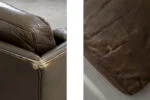Leather Cromwell sofa, designed by Arne Norell, Sweden, 1960s