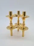 Orion modular brass candle holders, BMF, Denmark, 1970s