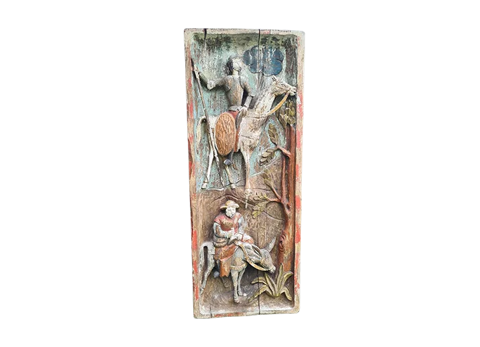 Large Polychrome Bas-Relief, Spain, 1960s