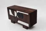 Vintage veneered sideboard, Poland, 1950s