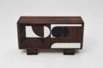 Vintage veneered sideboard, Poland, 1950s