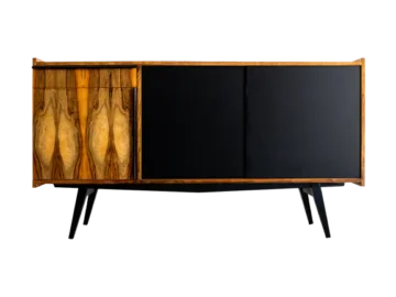 Fornirowana komoda PRL, Polska, lata 70