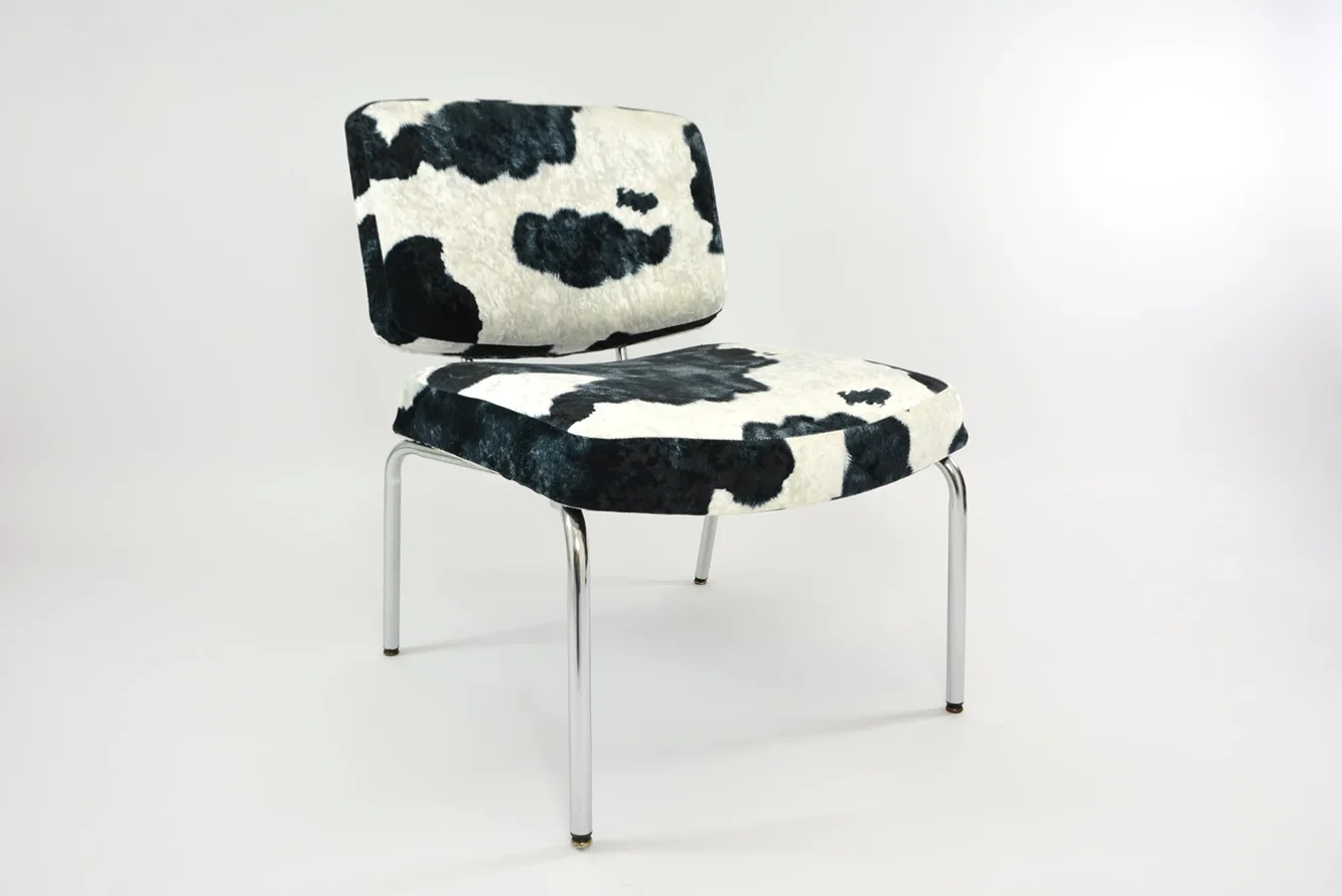 Chrome vintage armchair, France, 1970s