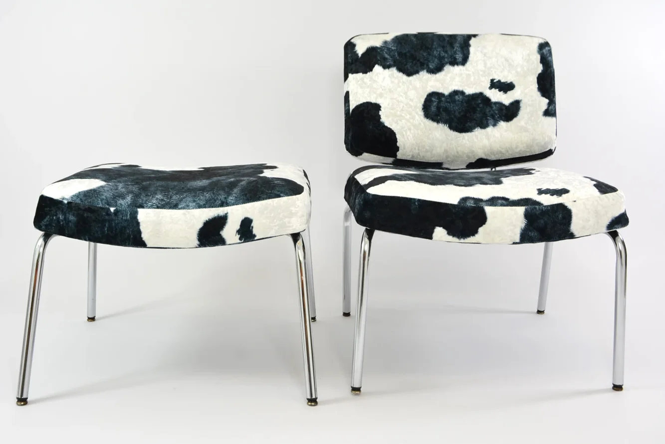 Chrome vintage armchair, France, 1970s