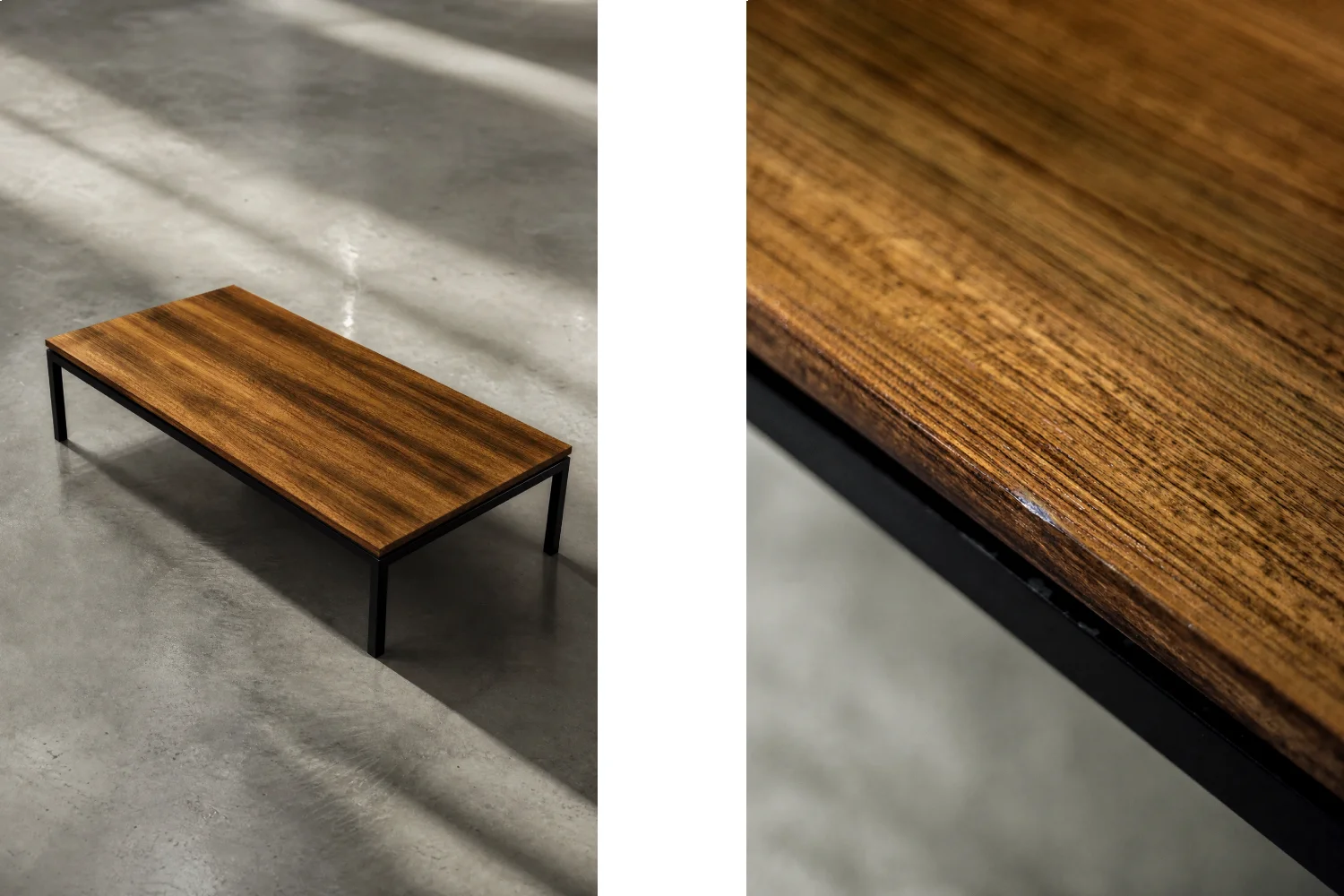 Low Teak Coffee Table, Denmark, 1970s