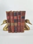 Vintage brass bookends, 1970s