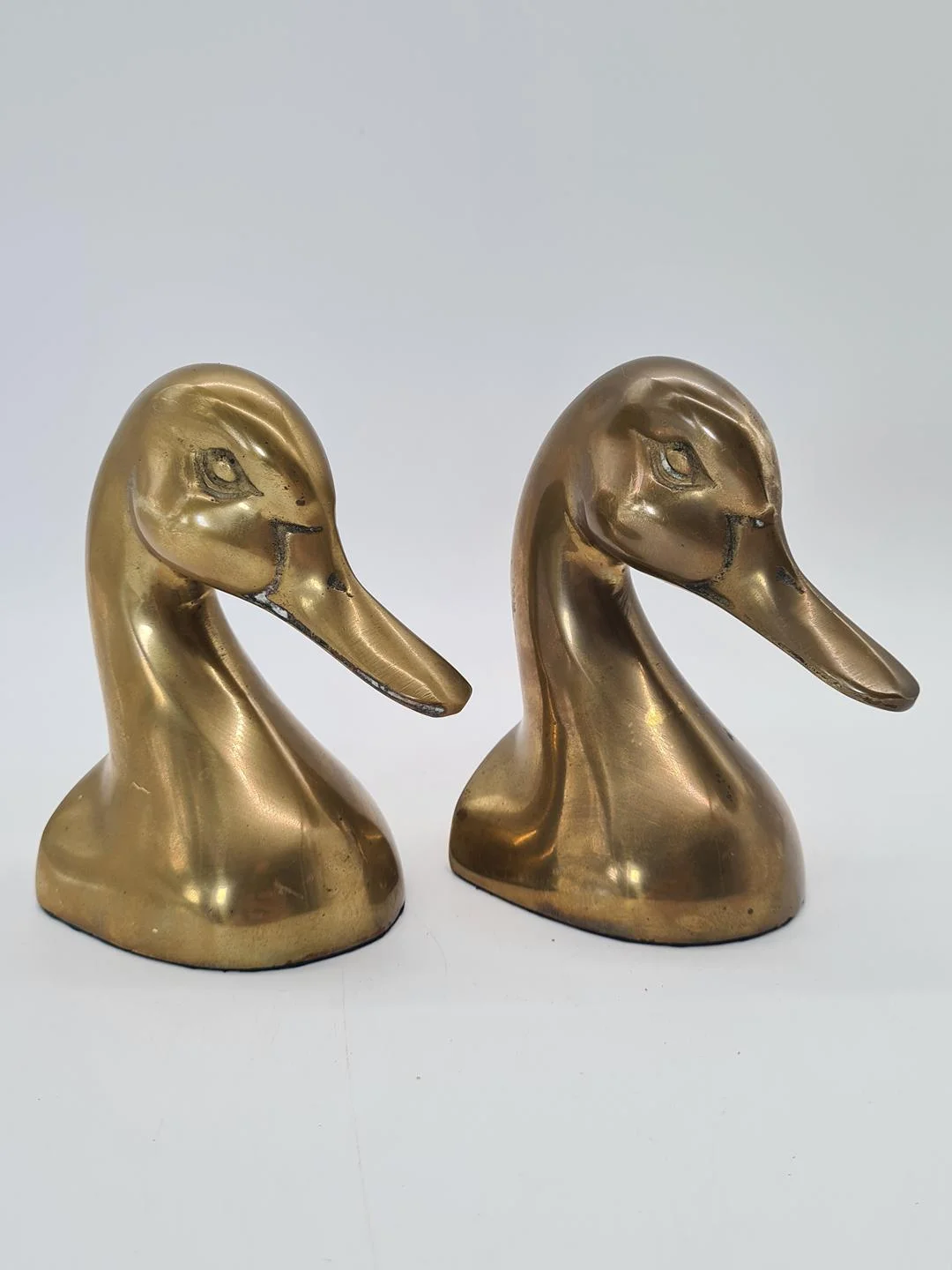 Vintage brass bookends, 1970s