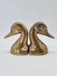 Vintage brass bookends, 1970s