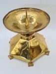 Large brass candlesticks, 1970s