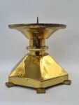 Large brass candlesticks, 1970s