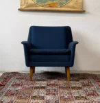 Wool armchair, designed by Folke Ohlsson, Denmark, 1950s/60s