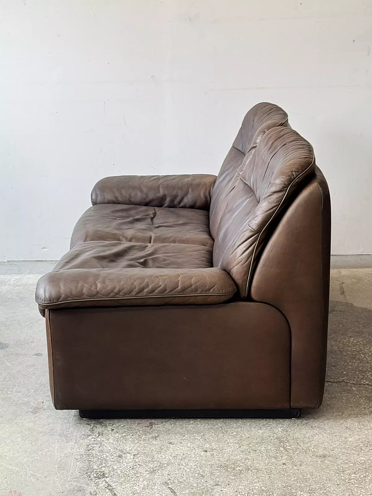 Skórzana sofa, model DS-66, De Sede, Szwajcaria, lata 70