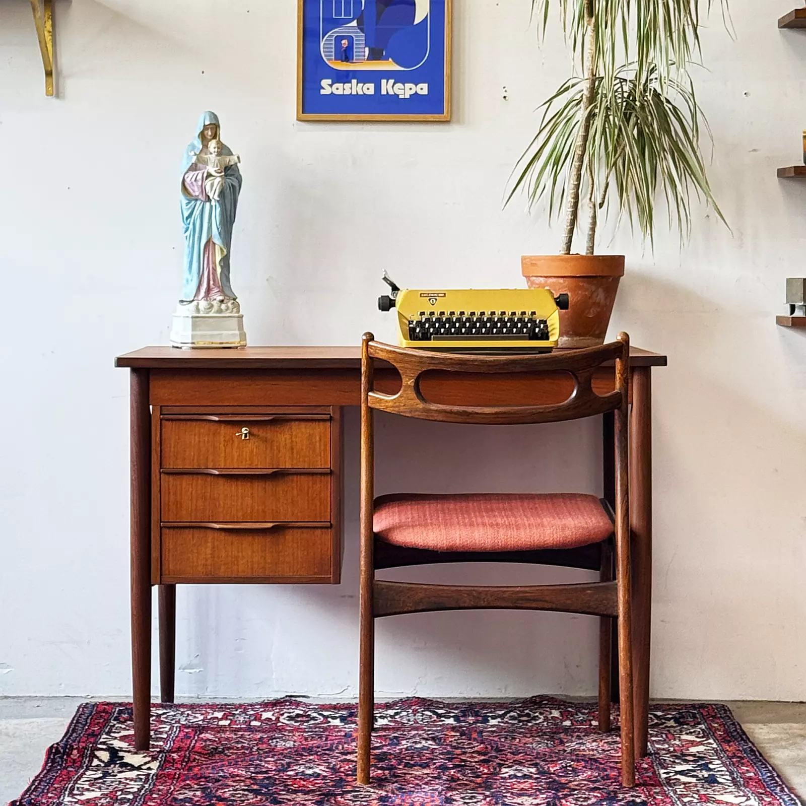 Teak desk, Denmark, 1960s/70s