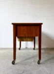 Mobile sewing table/sewing cabinet, Denmark, 1960s