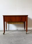 Mobile sewing table/sewing cabinet, Denmark, 1960s