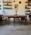 Vintage extendable table, designed by H. Kjaernulf, Denmark, 1960s/70s